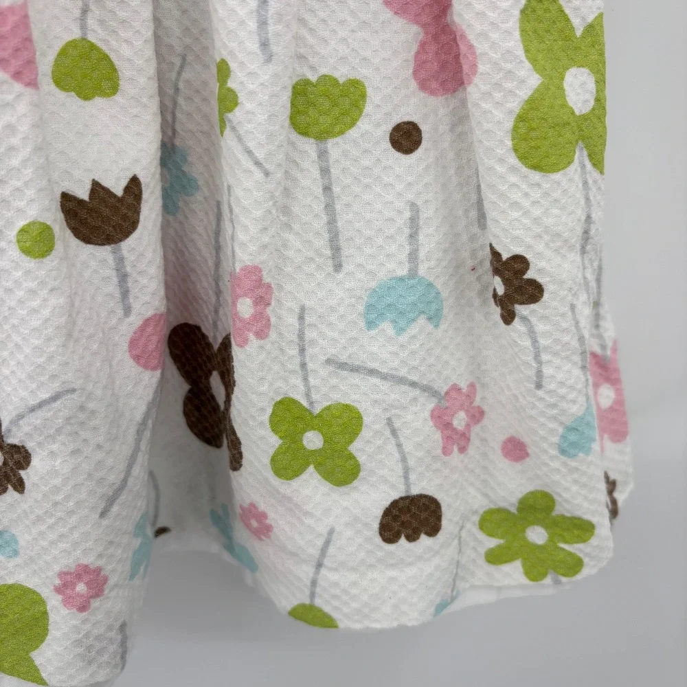 Sarah Louise Floral Dress Kids 2Y White Hand Embroidered Seersucker Easter Bows